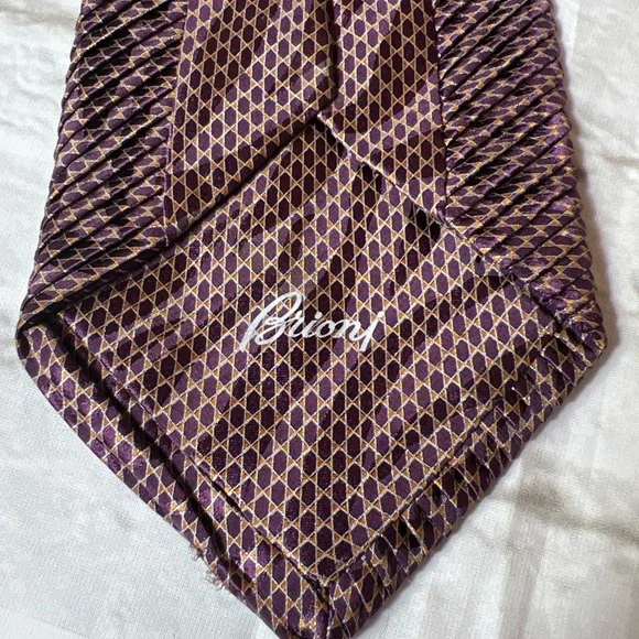 Brioni Purple Men Neck Tie 61”